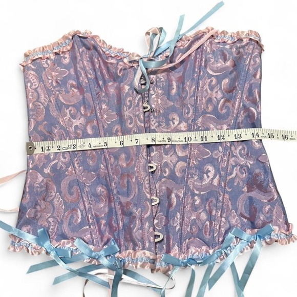 Fairycore XL Corset Ethereal Pastel Ruffle Coquette Rave - Picture 6 of 6